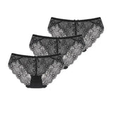 Sexy Lace Underwear Women Transparent Low Waist Panties Cotton Crotch Briefs for Girls Breathable Seamless