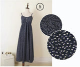 Summer Women Sleeveless Spaghetti Strap Long Dress Mori Girls Beach Floral Dress Retro Dress vestidos longos de