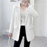 Zingj Suit Jacket Lady Tide Ins Spring And Autumn Winter Short Small Korean Version Loose And Versatile Foreign Style Casual