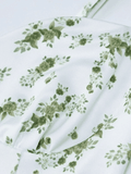 Green Floral Print Y2K Mini Dress- Outfit