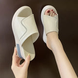 Zingj Summer New Slope Heel Sandals And Slippers For Women To Wear Fashionable Online Celebrity Muffin Thick Soles