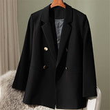 And Autumn Small Suit Jacket Women 2025 New Korean Version Of Loose Leisure Net Red Coffee-Color Suit Women's
