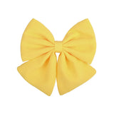 Pcs/lot Cute Solid Cotton Hair Bows With Clip For Girls Hair Clips Handmade Hairpins Barrettes Headwear Kids Hair
