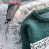 new autumn clothes Japanese cartoon pattern sweater women lazy wind loose fall and winter outer wear pullover knit