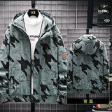 Spring New Printed Hooded Jacket Men's Trend Student Sportswear Men's Big Jacket Youth Jacket Jacket