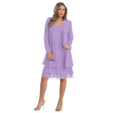 Shipping Mother of The Bride Dresses 2021 Chiffon Plus Size Long Sleeve Party Gown robe de soire de