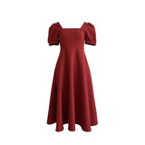 Zingj Dress Female 2024 Summer New Ins Tea Break Skirt Temperament Square Get Over The Knee Long Hepburn Style Little Black Skirt-Outfit