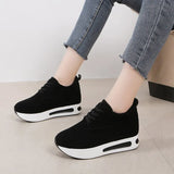 Women's Shoes Korean Version Fashion Slope Heel Single Shoes Tide Female Students Spring And Autumn New Platform High Heel Casual