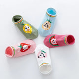 Pairs/lot 1 to 7 Yrs Spring Summer Thin Girls Sock Kids Cotton Mesh Boat Sock Lovely Animal Breathable Toddler Boys Ankle