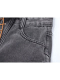High Waist Shorts Jeans 2022 Women Korean Fashion Streetwear Y2K Female Strappy Cross Wide Leg Baggy Short Denim