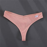 Cotton G-string Women's Panties Sexy Cherry Embroidery Women's Underwear Solid Color Pantys Female Underpants