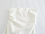 White Corset Dress Woman Off Shoulder Short Dresses For Women Ruched Mini Bodycon Dress Women Summer Sexy Party