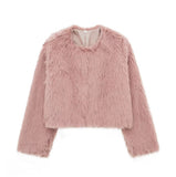 Women's Thick Lamb Fur Black Coat Women's Winter 2025 New