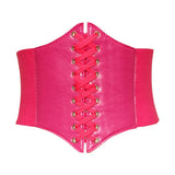 Black Red Pink Body Shapewear Women Gothic Clothing Underbust Waist Cincher Solid Color Sexy Bridal Corsets and