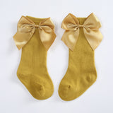 Baby Girls Socks New Kids Socks Toddlers Girls Big Bow Knee High Long Soft Cotton Lace Baby Socks Children Socks