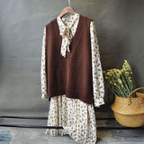 Women Solid Student V-neck Knitted All-match Korean Harajuku Kpop Simple Chic Daily Streetwear Fashion Vintage Womens