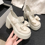 Mary Jane Platform Heighten Loafs Women 2025 New Casual Fashion Versatile Pedal Niche Women's