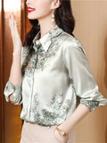 Fashion Shirts for Women OL Elegant Women Blouses Spring New Women's Luxury Blouses Female Clothing Basic Floral Women