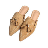 Bottom Half Slippers Women's Spring And Autumn New Pointed Esopapers Design Muller Shoes Single Shoes 41-43