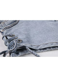 Bandage Jeans Shorts Women High Waist Denim Shorts Female Summer Fashion Streetwear Stylish Sexy Hot Shorts Girls