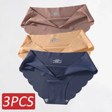 Seamless Silk Panties Women Underwear Sexy Female Underpants Briefs Woman Lingerie Underwear Ice Silk