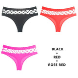 3Pcs/Lot Hollow Out Lingerie Seamless Sexy Panties Women Elasticity Underwear Temptation Middle-waist G String