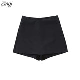 Women Fashion Front Crossover Tied Cropped Blazer Coat Vintage Notched Collar Long Sleeve Female Outerwear Chic