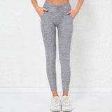 Zingj Quick Dry Lift Hip Tight Yoga Pants Pleated High-Waist Fitness Pants Over Wool Running Pants- Outfit