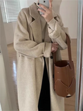 long coat with lapel