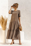 Sleeve Dot Plaid Urban Style Loose Stitching Long