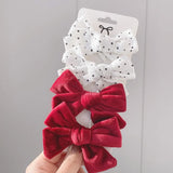 Leopard Print Hairpins Bowknot Hair Clips For Cute Girls Cotton Safty Barrettes Hairgrip Headwear Kids Hair