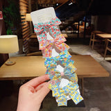 New Girls Cute Plaid Print Star Hairpins For Kids Children Sweet Headband Hair Clips Barrettes Fashion Bow