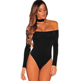 Style Sexy Neck-And-Shoulder Long-Sleeved Jumpsuit, Spicy