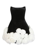 New Dress In Spring 2025 Princess Style Elegant Fresh Sweet Breast Three-Dimensional Flower Dress