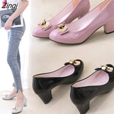 New Fashion High Heels Women Pumps Woman Pointed Toe Sexy Wedding Shoes Ladies PU Leather Work