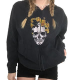 Female Sweatshirt Harajuku Oversized Hoodies 90s Vintage Women E-girl Gothic Clothes Streetwear Autumn Zip Up Coat