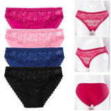 Lace Panties Women's Cotton Underwear Seamless Cute Girls Briefs Lingerie Solid Fashion Female Sexy Panties Plus Size