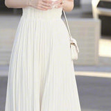 2025 New Temperament Of The High-End High-End Fine Gentle White Sleeveless