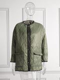 2022 New Loose Long Sleeve Cotton Coats Fashion Casual Button Pocket Winter Jacket Women Basic Light Warm Female