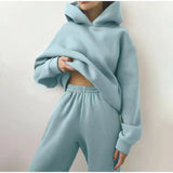 And Winter Women's Casual Fashion Thick Long-Sleeved Trousers Two