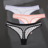 Sexy Perspective G-String Women's Panties Woman Thong Low-waist Underpants Hollow Out T-back Female Underwear
