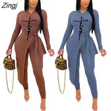 Print Women Knitted Skinny Set Ladies Long Sleeve Sweater Legging Pants Suits Autumn Winter Bodycon Tracksuits Fitness