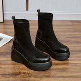 New Elastic Socks Boots Boots Fashion Boots Women's Shoes Platform Leisure Middle-Aged Mother Martin
