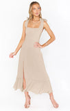 Elegant Fashion Women's Wear Rope Belt Temperament Dress High