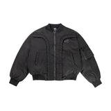 Curved Flying Cotton Jacket Boxy Loose Warm Cotton Coat Men And Women The Same Fried Street