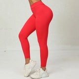 Zingj Embarrassment Line Peach Hip Fitness Yoga Pants V Waist Hip Tight Sports Pants-Outfit