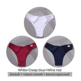 Cotton Brazilian Women's Panties V Waist G-String Underwear Women T Back Underpants Intimate Lingerie Women's