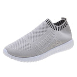 Zingj Hot Selling Breathable Lightweight Sports Casual Shoes Round Head Fashion Plus Size 43 Women's Single Shoes-Outfit