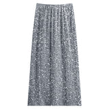 Pink Sequin Midi Skirts For Women Fashion Evening Party High Waist Slim Fit Skirt Long Black Gray Glitter Female