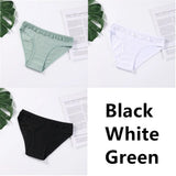 Cotton Panties Underwear Solid Women Sexy Lace Underpants Soft Briefs Set Female Intimates Plus Size Lingerie Panty